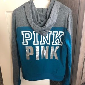 NWT RARE Victoria’s Secret Pink Zip Up Hoodie M